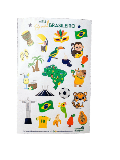 Cartela Adesivo Brasil - Imagem 2