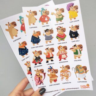 Adesivo Capivara Menor
