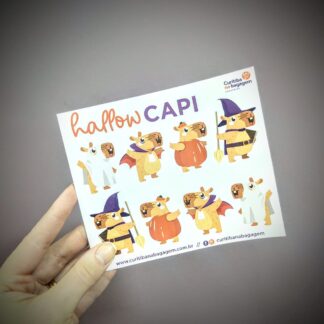 Adesivo Capivaras Halloween MINI