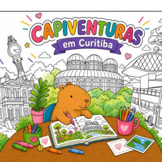 Livro de colorir Capivara - Capi Goods