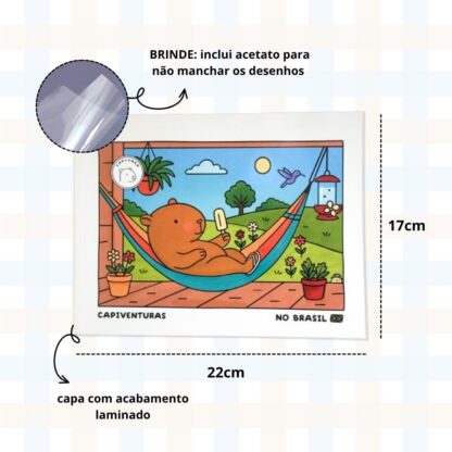 Livro de colorir Capivara - Capi Goods - Imagem 2